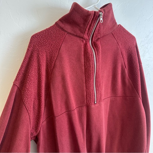 Wild Fable Burgundy quarter Zip Sweater - Picture 2 of 4